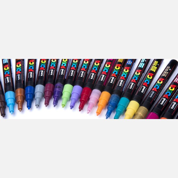 POSCA PC-3M 0,9 - 1,3 mm Fuldt Sortiment (1x45)