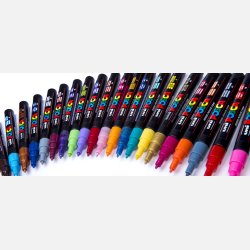 POSCA PC-3M 0,9 - 1,3 mm Fuldt Sortiment (1x45)