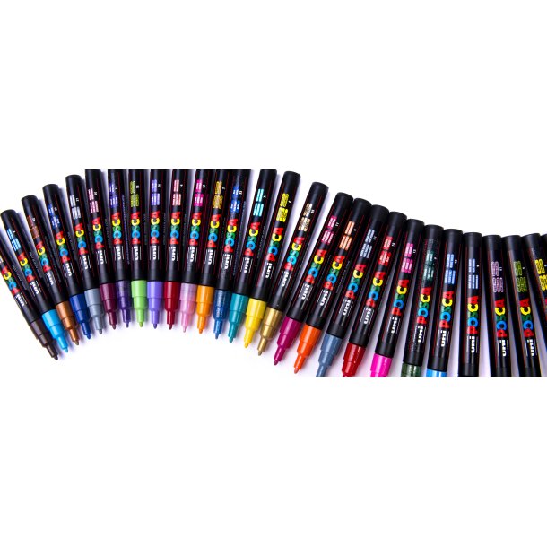 POSCA PC-3M 0,9 - 1,3 mm Fuldt Sortiment (1x45)