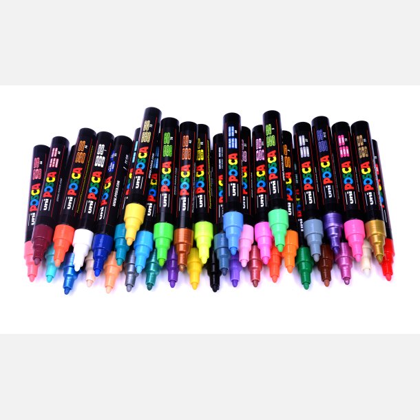 POSCA PC-5M 1,8 - 2,5 mm Fuldt Sortiment (1x49)