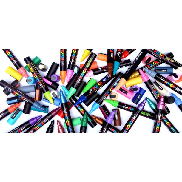 POSCA PC-5M 1,8 - 2,5 mm Fuldt Sortiment (1x49)