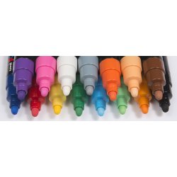 POSCA PC-7M 4.5 - 5.5 MM Fuldt Sortiment (1x15)