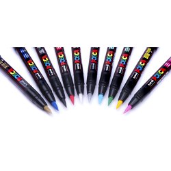 POSCA PCF-350 1-10 mm Fuldt Sortiment (1x10)