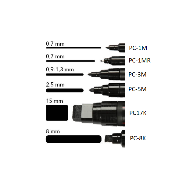 Posca Sort &amp; hvid Sortiment