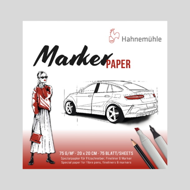 Hahnemhle Layoutblok til Tuscher - 20x20cm