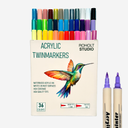 Roholt Studio, 36-stk. Akryl Twinmarkers