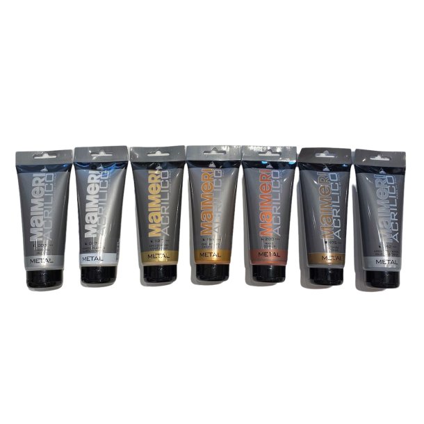 Maimeri Akrylmaling Metallic 200ml.