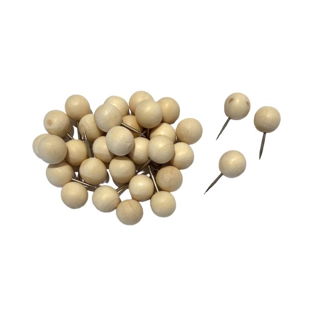 Tegnestifter med trkugle - 30-pak