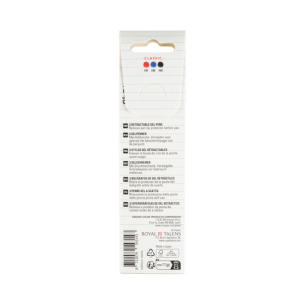 Gelly Roll Click - Red, Blue &amp; Black 3-Pak