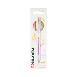 Sakura Gelly Roll Stardust Retractable Glitter Gel Pens, 3-Pack Orange-Rose-Emerald