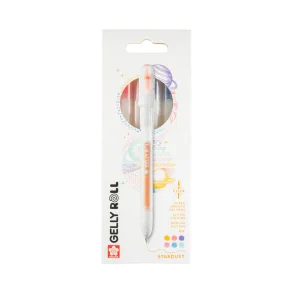 Sakura Gelly Roll Stardust Retractable Glitter Gel Pens, 6-Pack