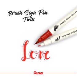 Pentel Brush Twinmarker
