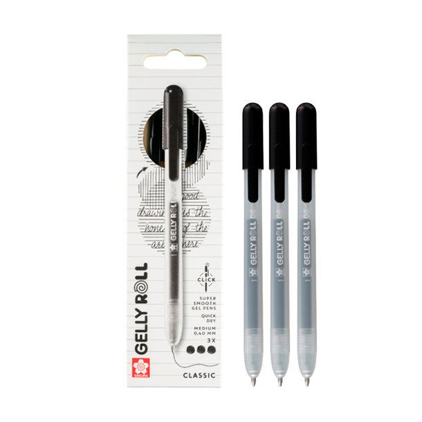Gelly Roll Click - Black 3-Pak