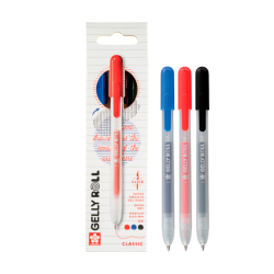 Gelly Roll Click - Red, Blue &amp; Black 3-Pak