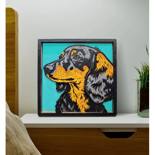 Wooden Art Craft Kit - Sausage Dog