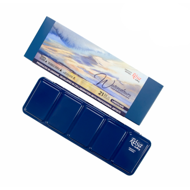 Rosa Gallery "Landscape" Akvarelbrikker - 21-Pan st