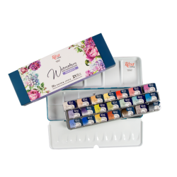 Rosa Gallery "Romantical" Akvarelbrikker - 21-Pan st