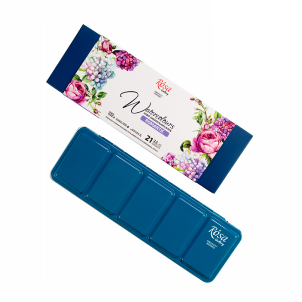 Rosa Gallery "Romantical" Akvarelbrikker - 21-Pan st