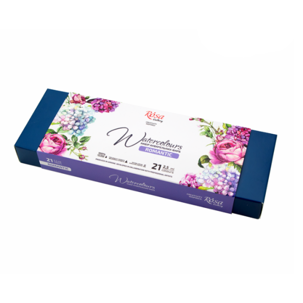 Rosa Gallery "Romantical" Akvarelbrikker - 21-Pan st