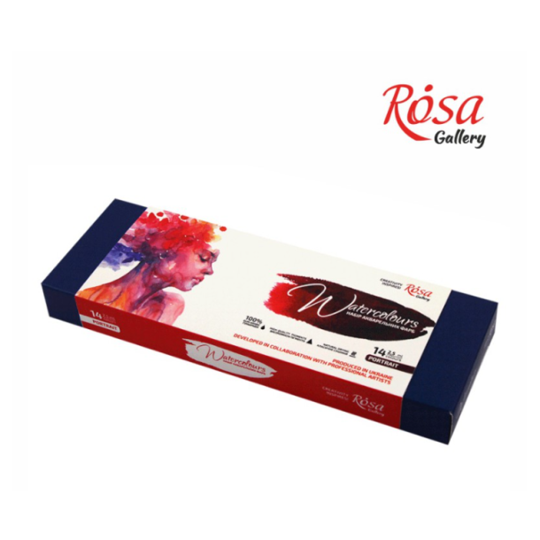 Rosa Galleri "Portrait" Akvarelbrikker - 14-Pan st