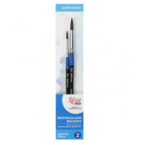 Rosa Akvarelpensler (16), Egernhr - 2-Pak