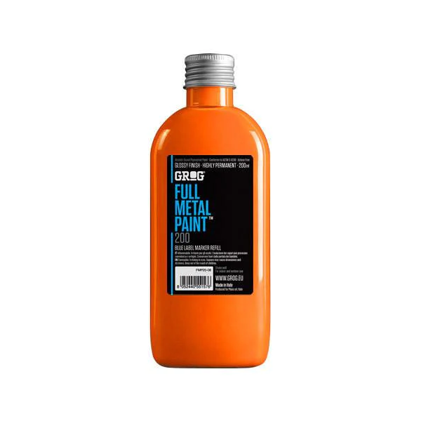 GROG Full Metal Paint 200 - Neon Orange