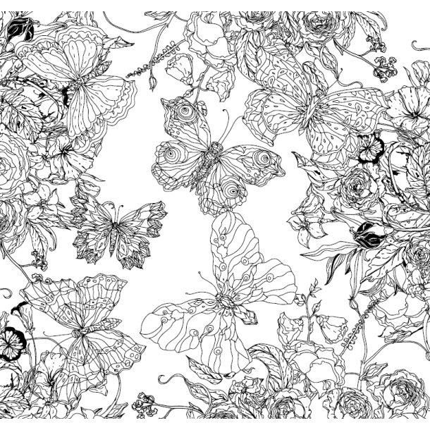 Creative Therapy - Blooms, Birds &amp; Butterflies