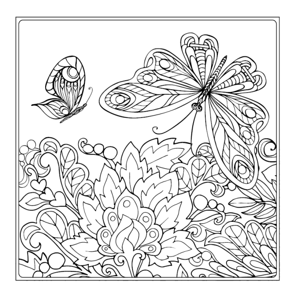 Creative Therapy - Blooms, Birds &amp; Butterflies