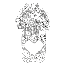 Share The Love - Coloring Book For Adults