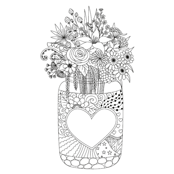 Share The Love - Coloring Book For Adults
