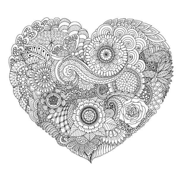 Share The Love - Coloring Book For Adults
