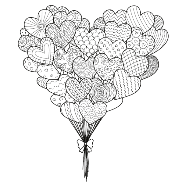 Share The Love - Coloring Book For Adults