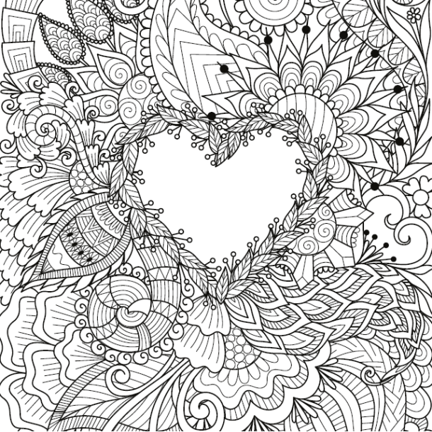 Share The Love - Coloring Book For Adults