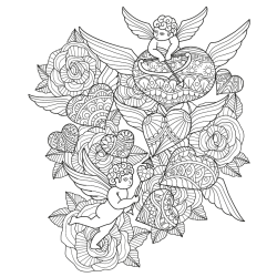 Heart Mandala - Coloring Book For Adults