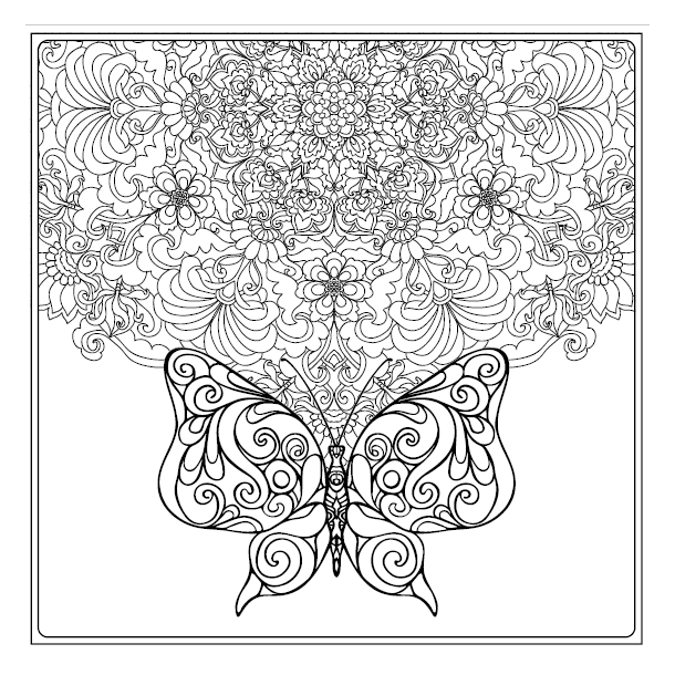 Birds &amp; Butterflies - Colouring for Mindfulness