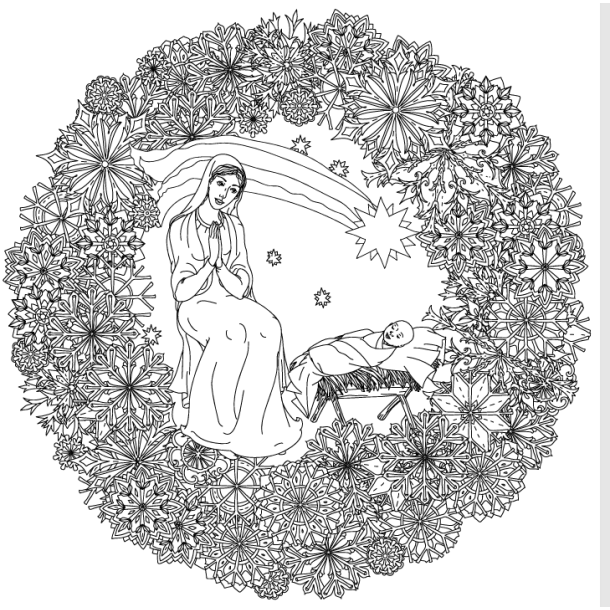 Christmas Escape - Colouring For Mindfulness