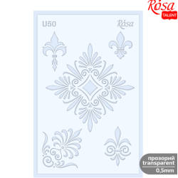 ROSA Talent Plastic Reusable Stencil "Tracery U50 13x20cm