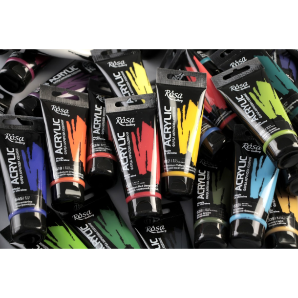 Rosa Gallery Akrylmaling, 60ml.