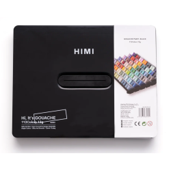 HIMI Twin Cup Jelly Gouache - 112 Farver, Black Case