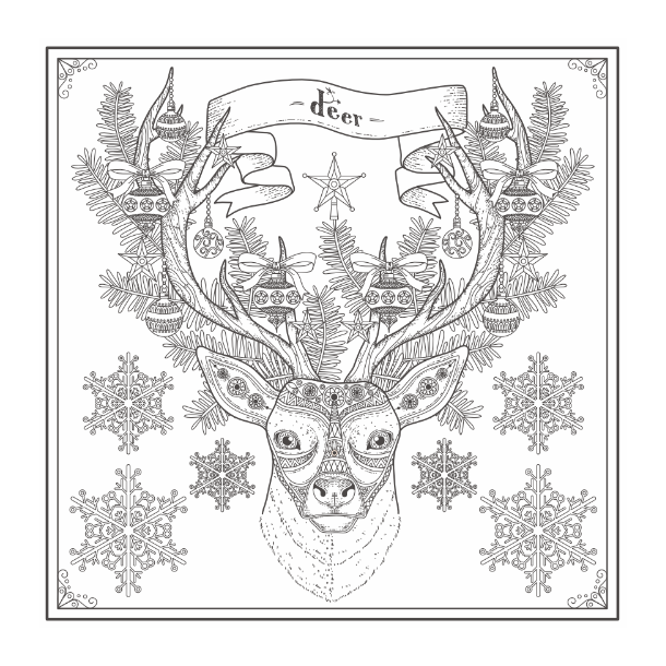 Christmas Delight - Colouring For Mindfulness