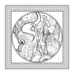 Roholt Studio Malebogspakke - Christmas + 60 Mobee Dual Tip Brush pens + Gelly Roll