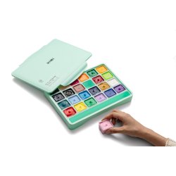 HIMI Jelly Gouache Basic - 24-Pak, Green Case