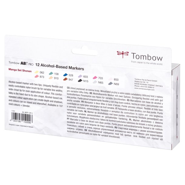 Tombow Marker PRO Dual 12-Pak - Manga