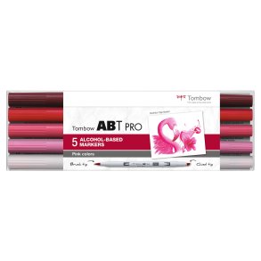 Tombow Marker PRO Dual 5-pak - Pink Colours