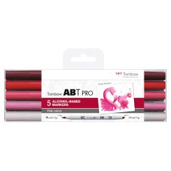 Tombow Marker PRO Dual 5-pak - Pink Colours