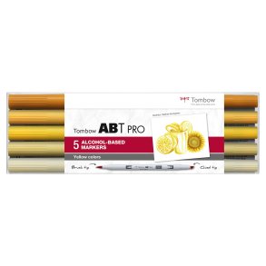 Tombow Marker PRO Dual 5-pak - Yellow Colours