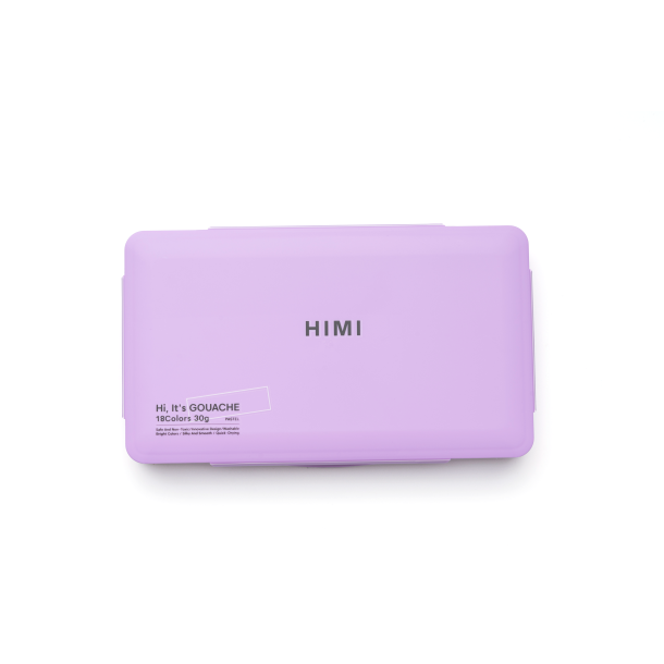 HIMI Jelly Gouache Pastel - 18-Pak, Purple Case