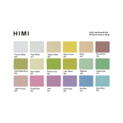 HIMI Jelly Gouache Pastel - 18-Pak, Purple Case