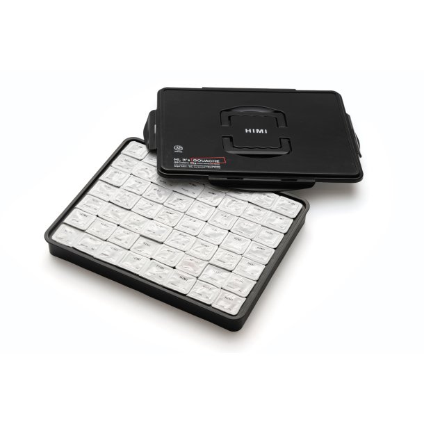 HIMI Jelly Gouache Set - 56-Pak, Black Case
