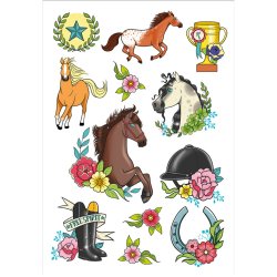 Midlertidige Tattoos - Heste